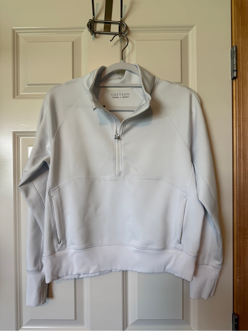 Greyson White Quarter-Zip Pullover